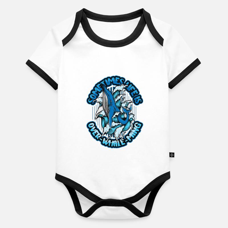 Sometimes life is too good to be true Organic Baby Contrasting Bodysuit