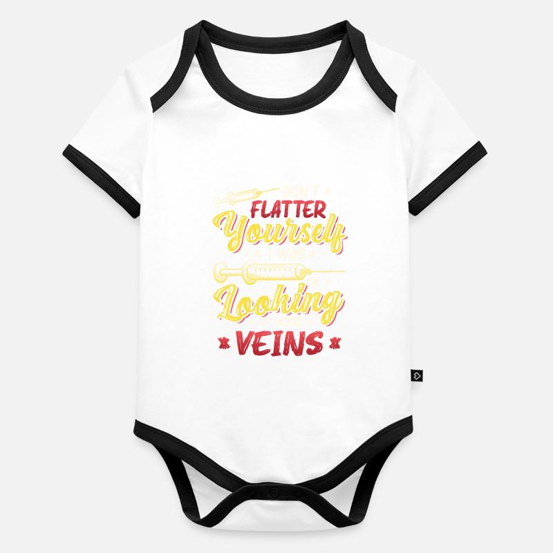 Ne vous flattez pas Body Bébé bio contrasté manches courtes