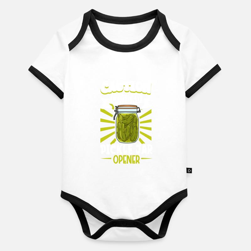 Certified Cucumber Jar Opener - Cucumbers Organic Baby Contrasting Bodysuit