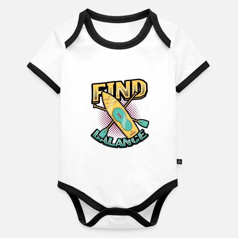 Finding balance Organic Baby Contrasting Bodysuit