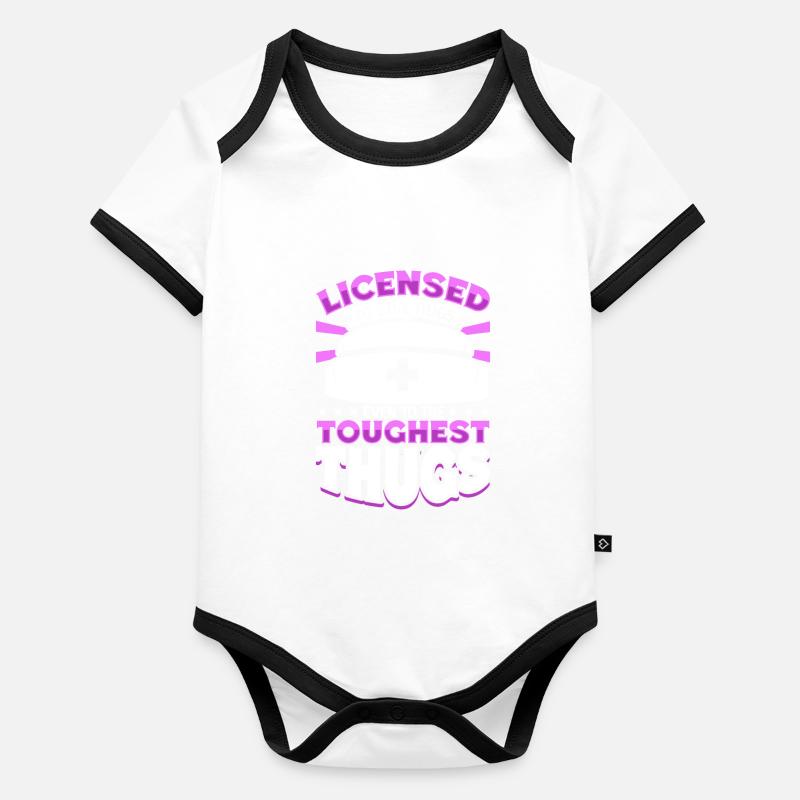 Caring for tough guys - caregiver in the prison system Organic Baby Contrasting Bodysuit