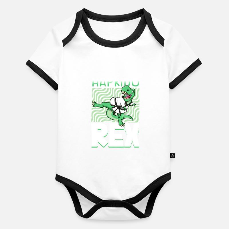 TREX - Hapkido Rex Body Bébé bio contrasté manches courtes