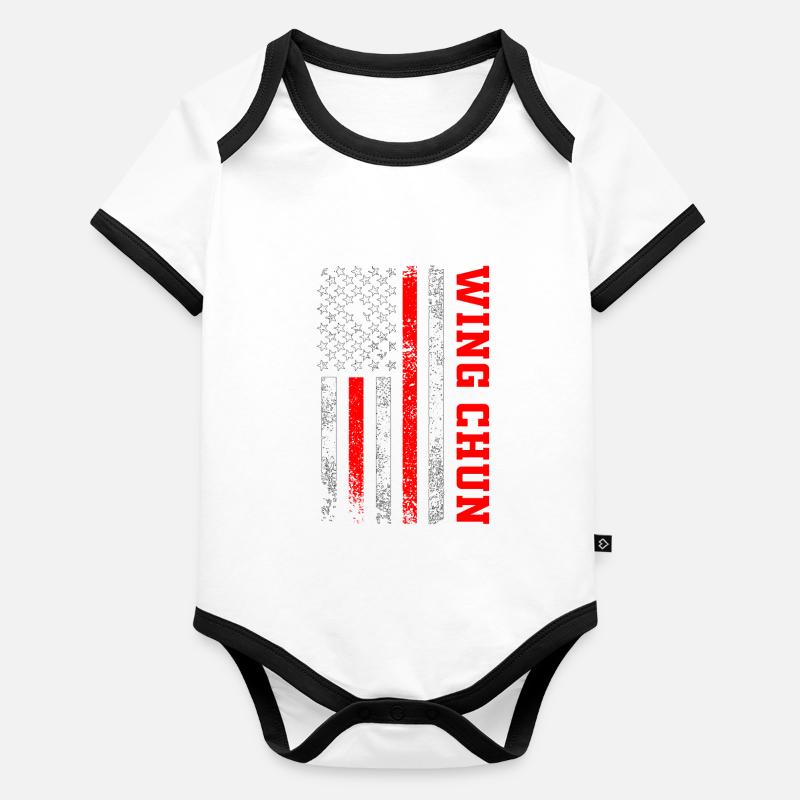 Wing Chun Baby Bio-Kurzarm-Kontrastbody