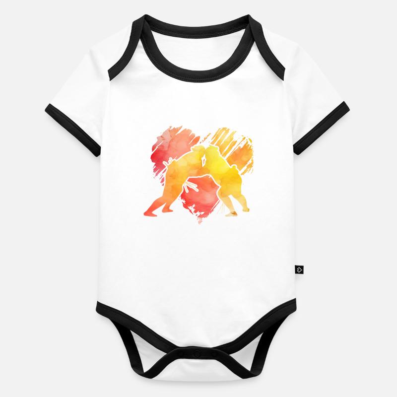 Sumo Baby Bio-Kurzarm-Kontrastbody