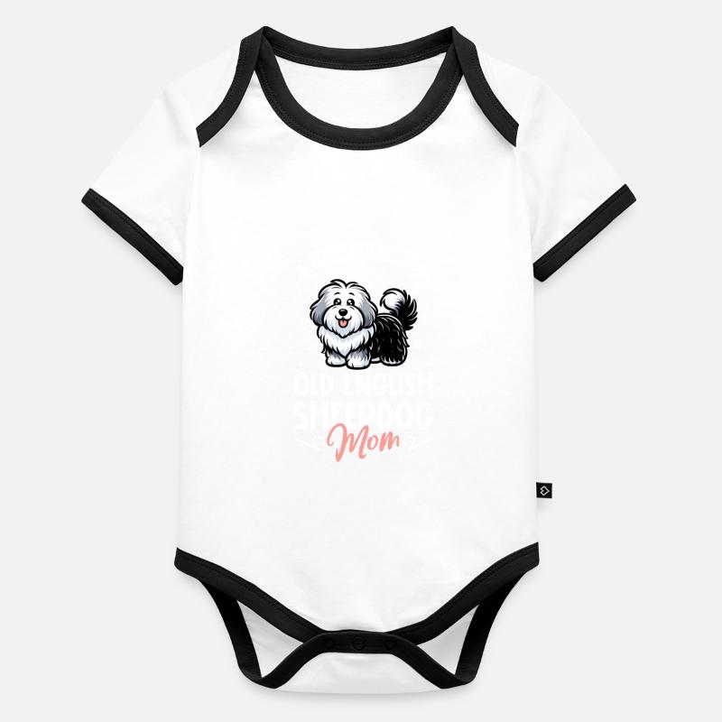 Maman Bobtail Body Bébé bio contrasté manches courtes