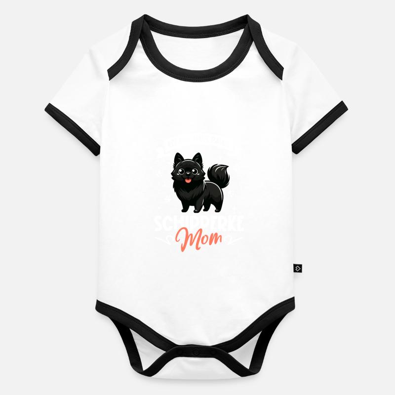 Maman Schipperke Body Bébé bio contrasté manches courtes