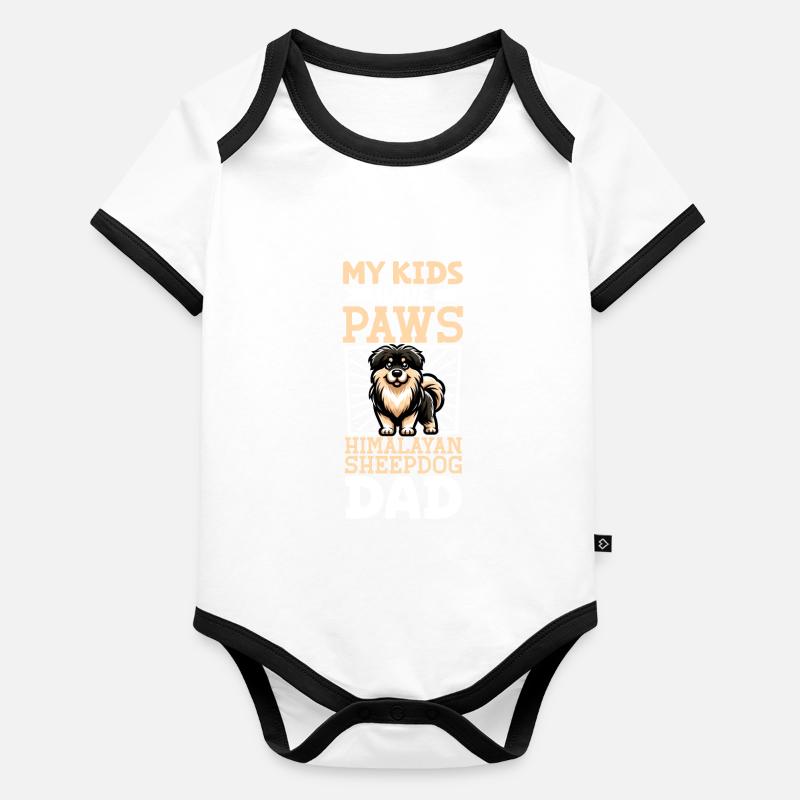 Himalayan Shepherd Dad Organic Baby Contrasting Bodysuit