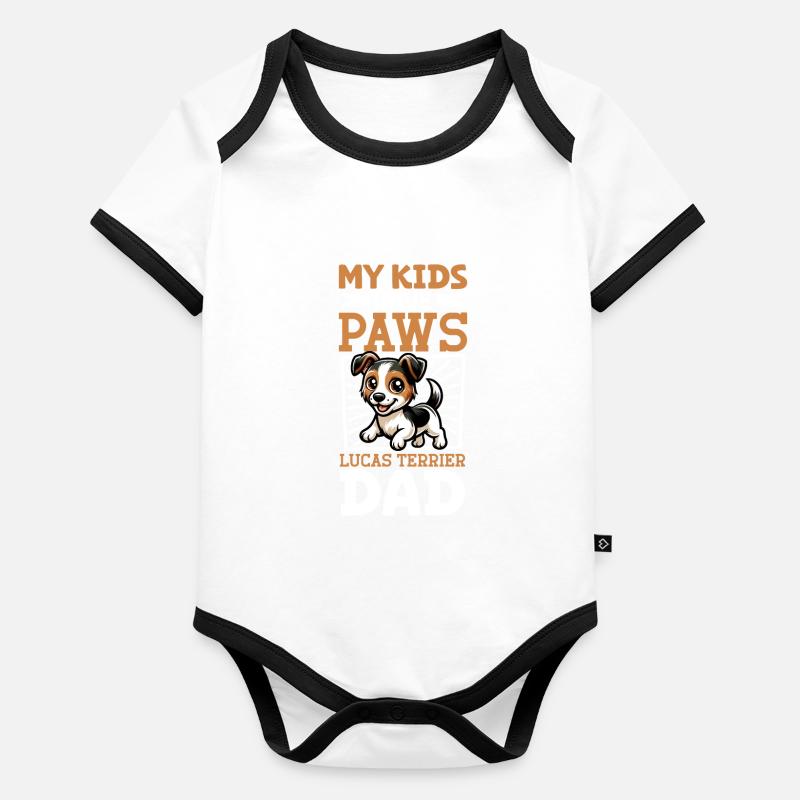 Sporting Lucas Terrier Dad Organic Baby Contrasting Bodysuit