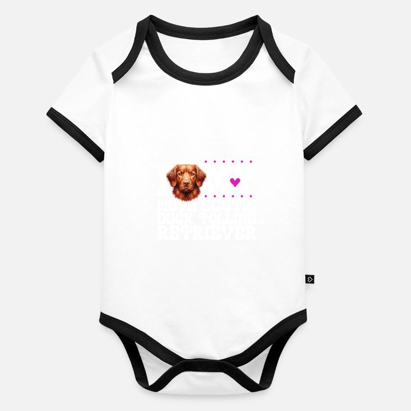 J’adore le Nova Scotia Duck Tolling Retriever Body Bébé bio contrasté manches courtes