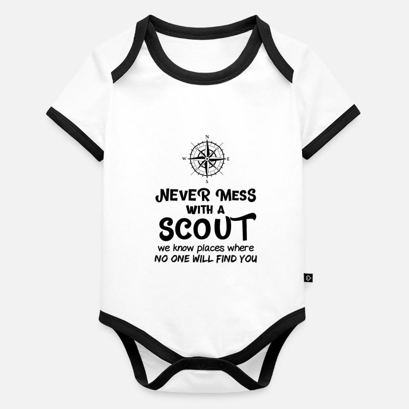 scout Body Bébé bio contrasté manches courtes