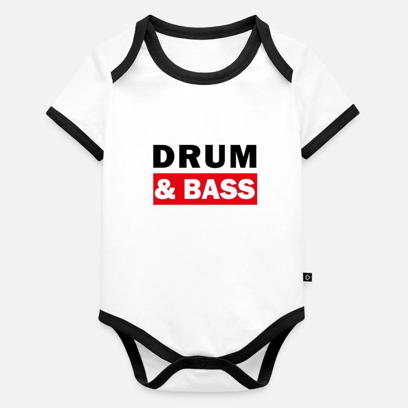 Drum And Bass Organic Baby Contrasting Bodysuit