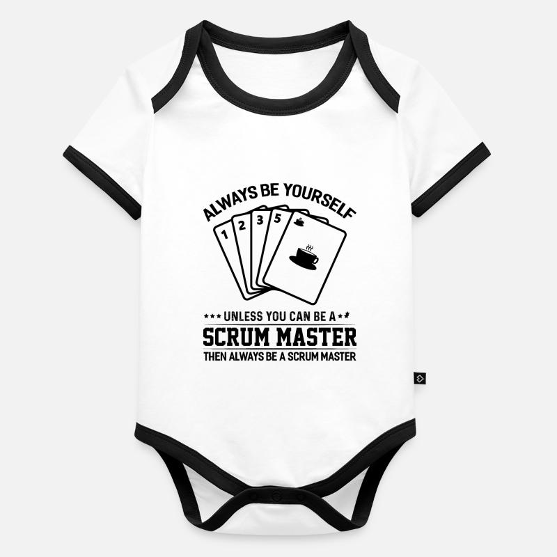 Scrum Master Agile Software Development Organic Baby Contrasting Bodysuit