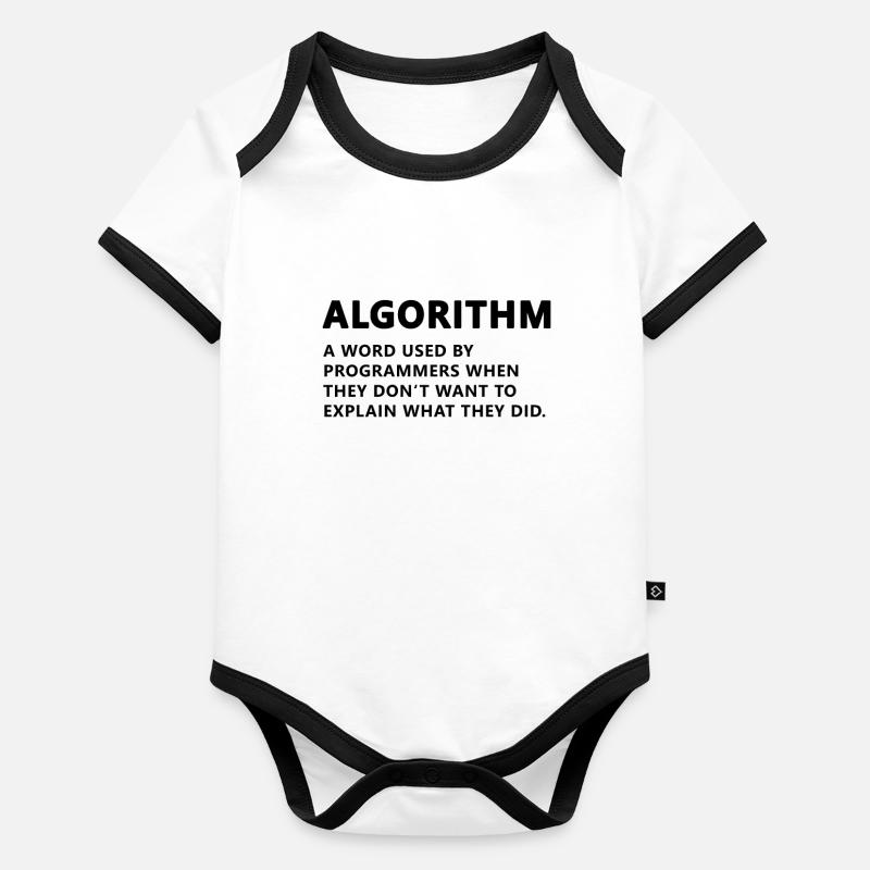 Programmer Algorithm Definition Organic Baby Contrasting Bodysuit