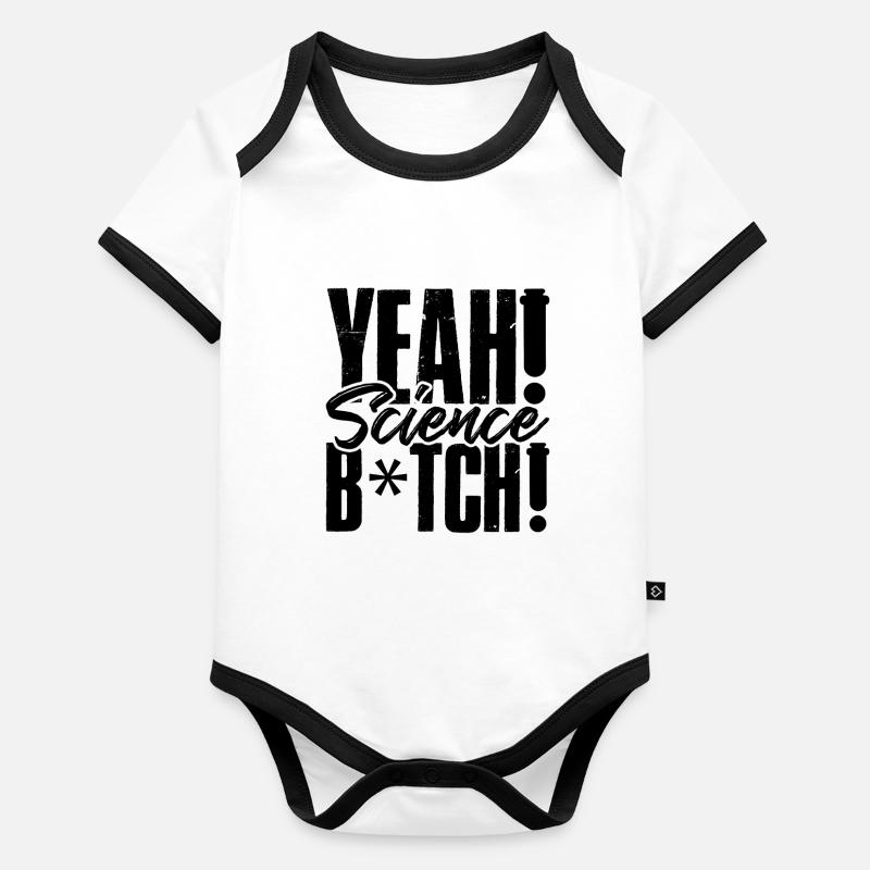 ouais science Body Bébé bio contrasté manches courtes