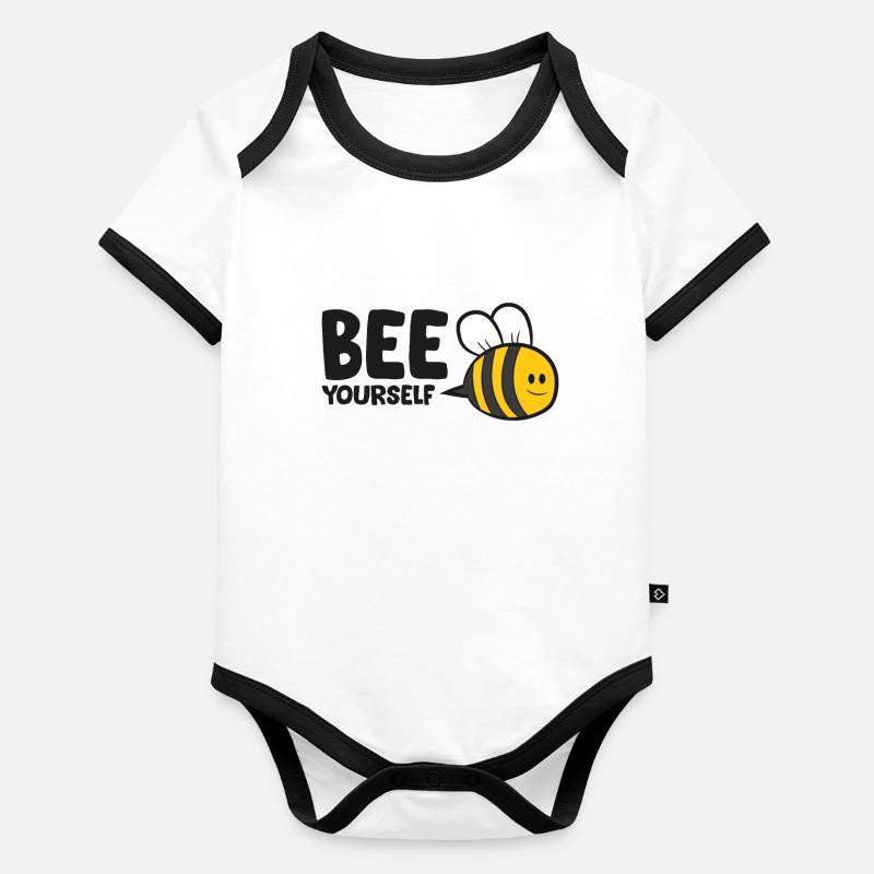 Bee Yourself Love Bee Body Bébé bio contrasté manches courtes