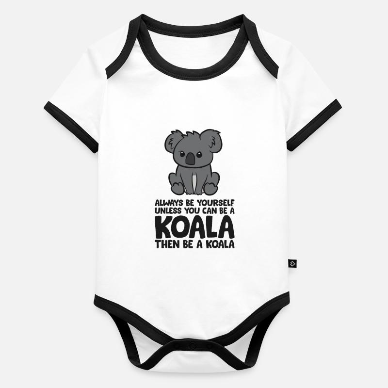Sois toujours toi-même, à moins que tu ne sois capable d’un koala Body Bébé bio contrasté manches courtes