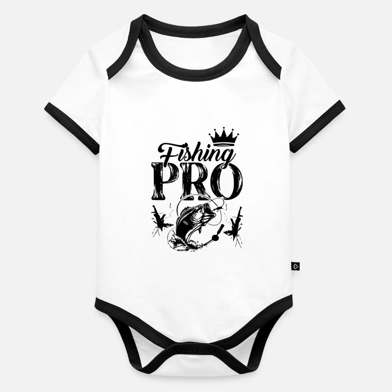 Pêche Pro Body Bébé bio contrasté manches courtes