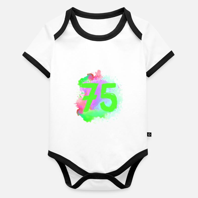 75 Nombre d’objets blob Body Bébé bio contrasté manches courtes