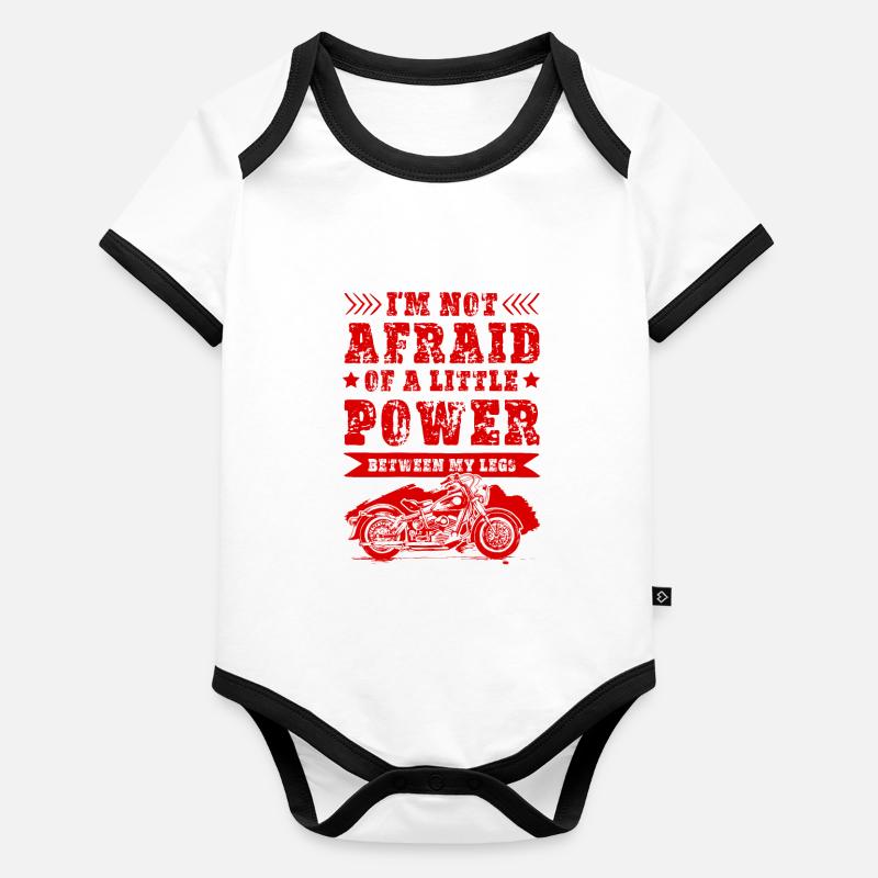 Motorrad Power Baby Bio-Kurzarm-Kontrastbody