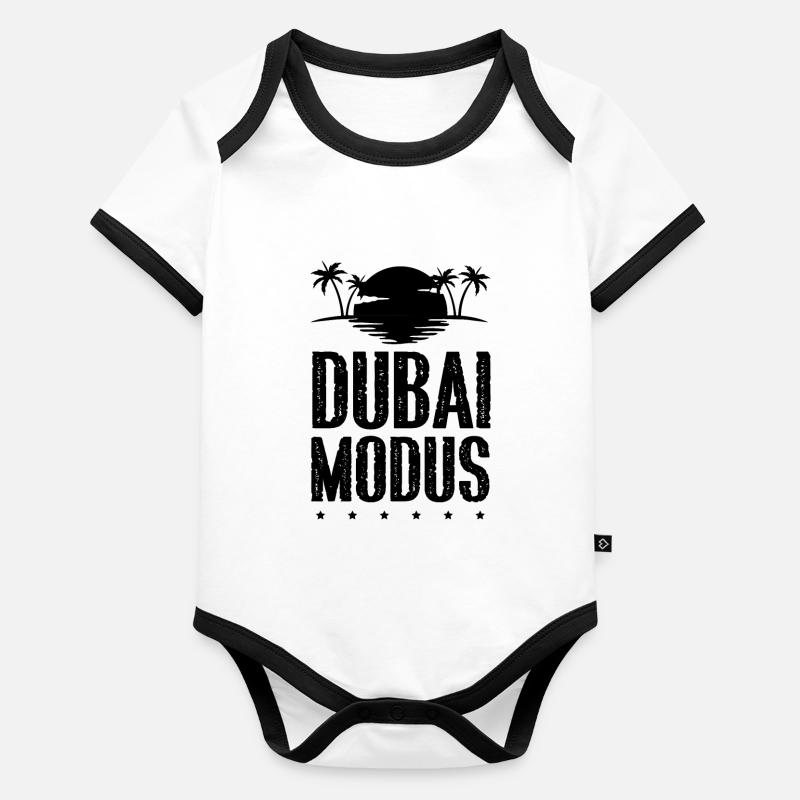 Dubai Modus Baby Bio-Kurzarm-Kontrastbody