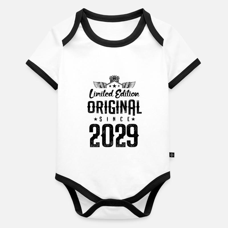 2029 limited edition Baby Bio-Kurzarm-Kontrastbody