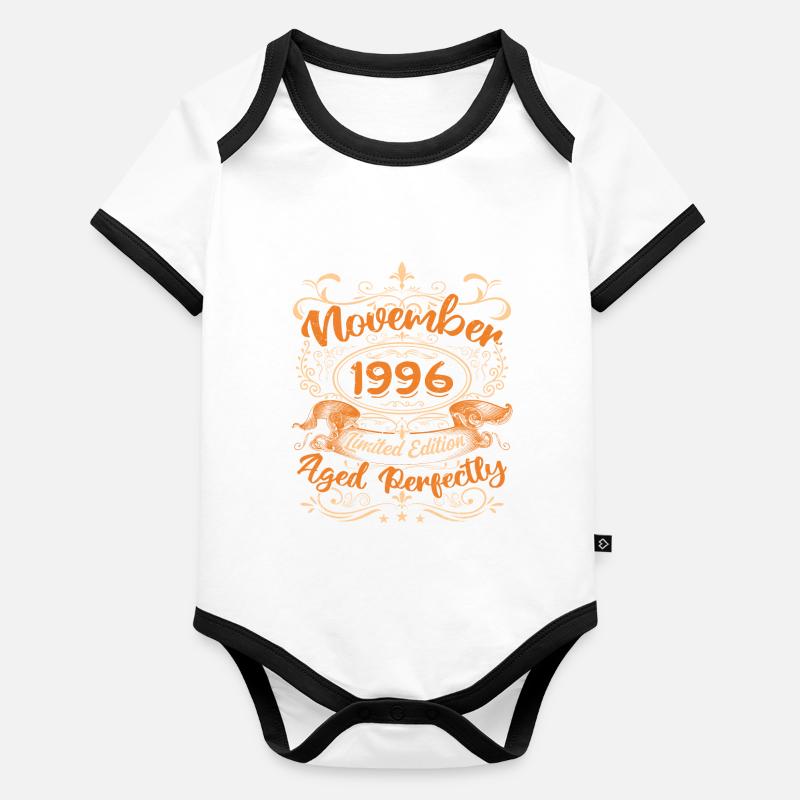November 1996 Limitierte Auflage Baby Bio-Kurzarm-Kontrastbody