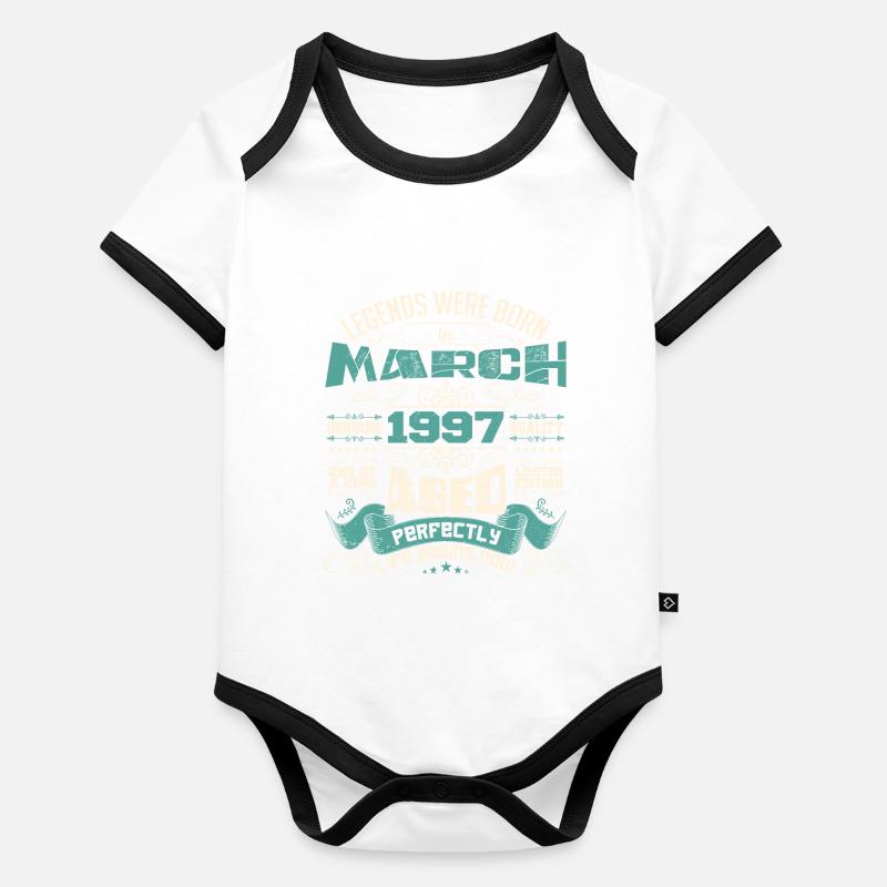 March 1997 | birthday gift Body Bébé bio contrasté manches courtes