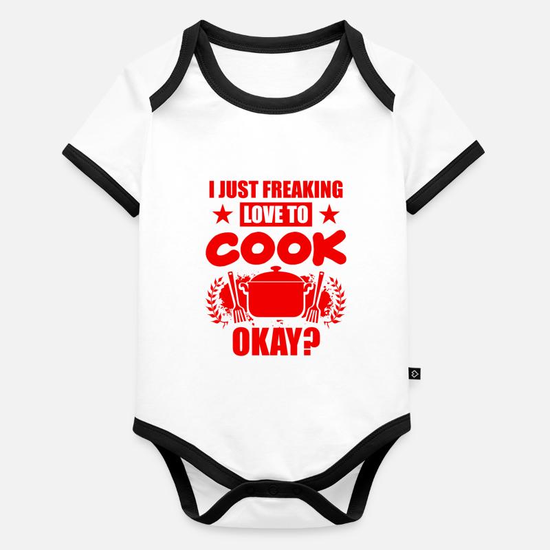 Love cooking Organic Baby Contrasting Bodysuit