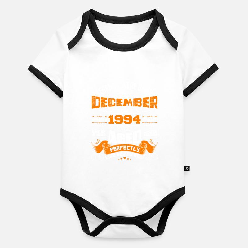 Legends were born in December 1994 | gift Body Bébé bio contrasté manches courtes