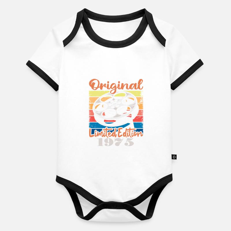 Édition Originale Limitée De 1975 Body Bébé bio contrasté manches courtes