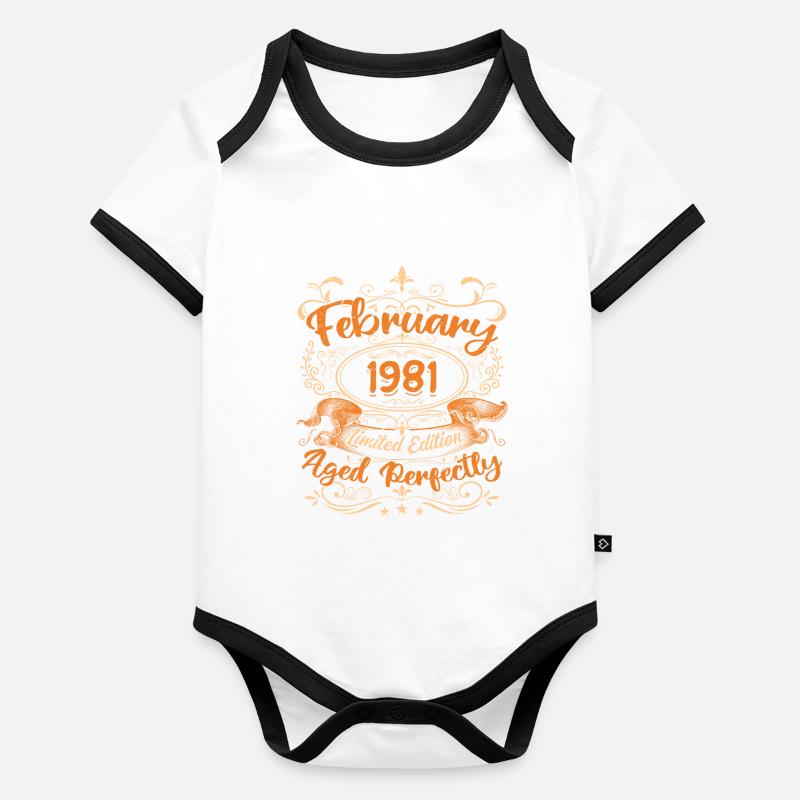 February 1981 | Aged Perfectly Organic Baby Contrasting Bodysuit
