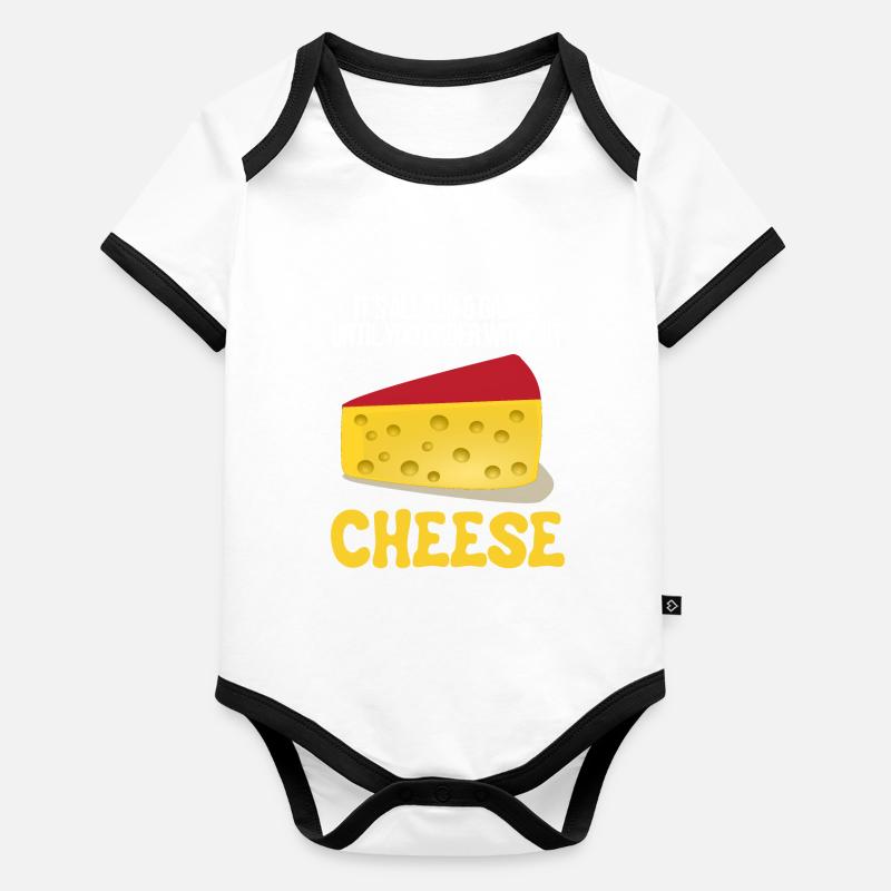 Design de charcuterie pour les fromagers Body Bébé bio contrasté manches courtes