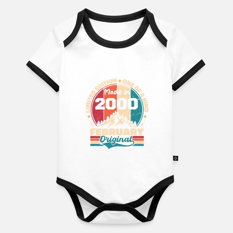 Lebende Legende seit Februar 2000 Baby Bio-Kurzarm-Kontrastbody