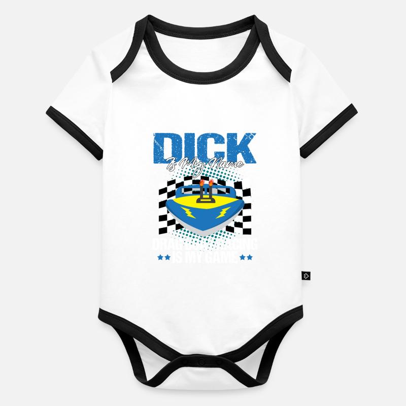 Schnellboot-Rennen Design for Rennbootfahrer Baby Bio-Kurzarm-Kontrastbody