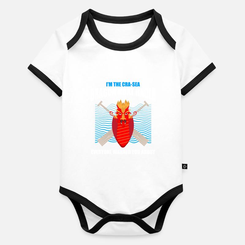 Dragon boating theme for dragon boat paddling Organic Baby Contrasting Bodysuit