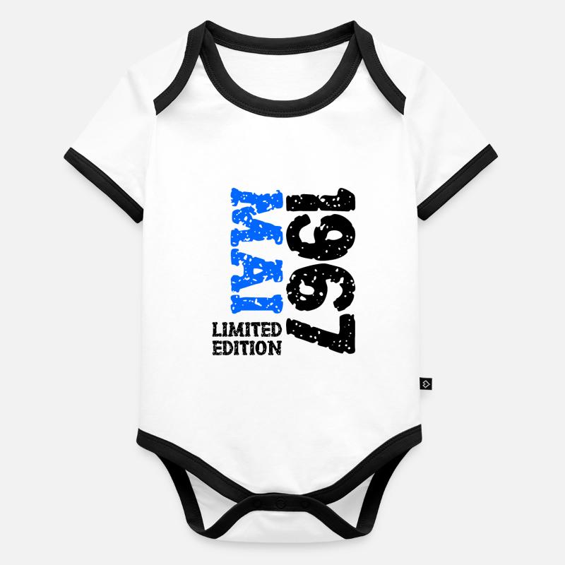 1967 Mai Limited Edition Geburtstag Geschenk Baby Bio-Kurzarm-Kontrastbody