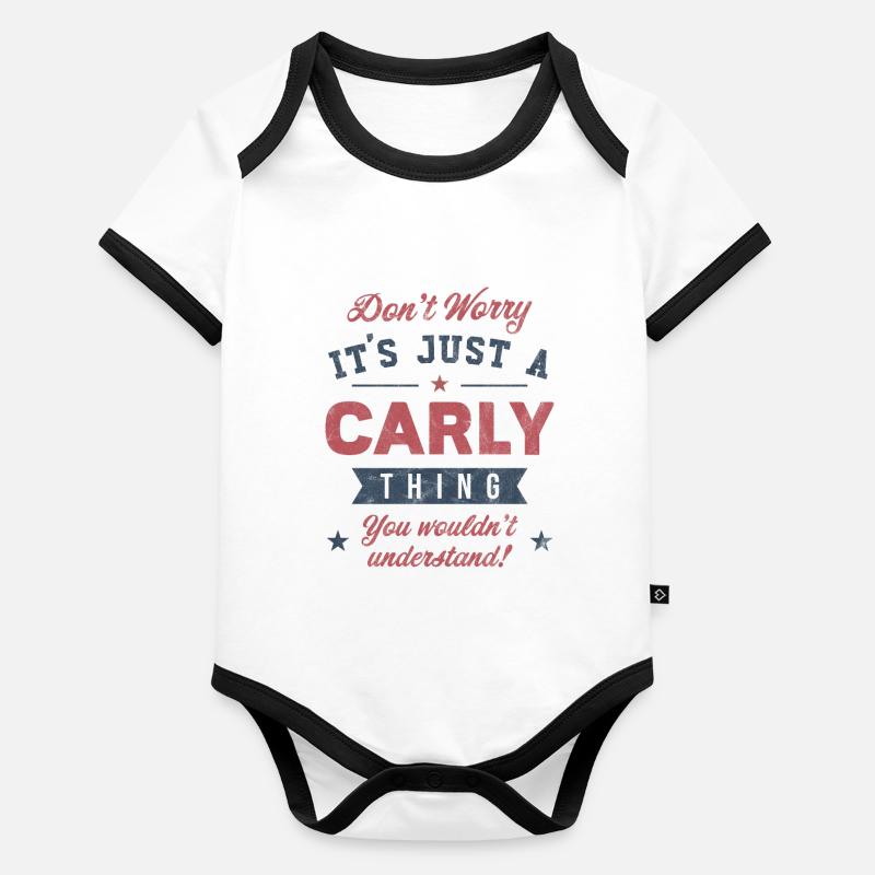 Its a Carly thing Organic Baby Contrasting Bodysuit