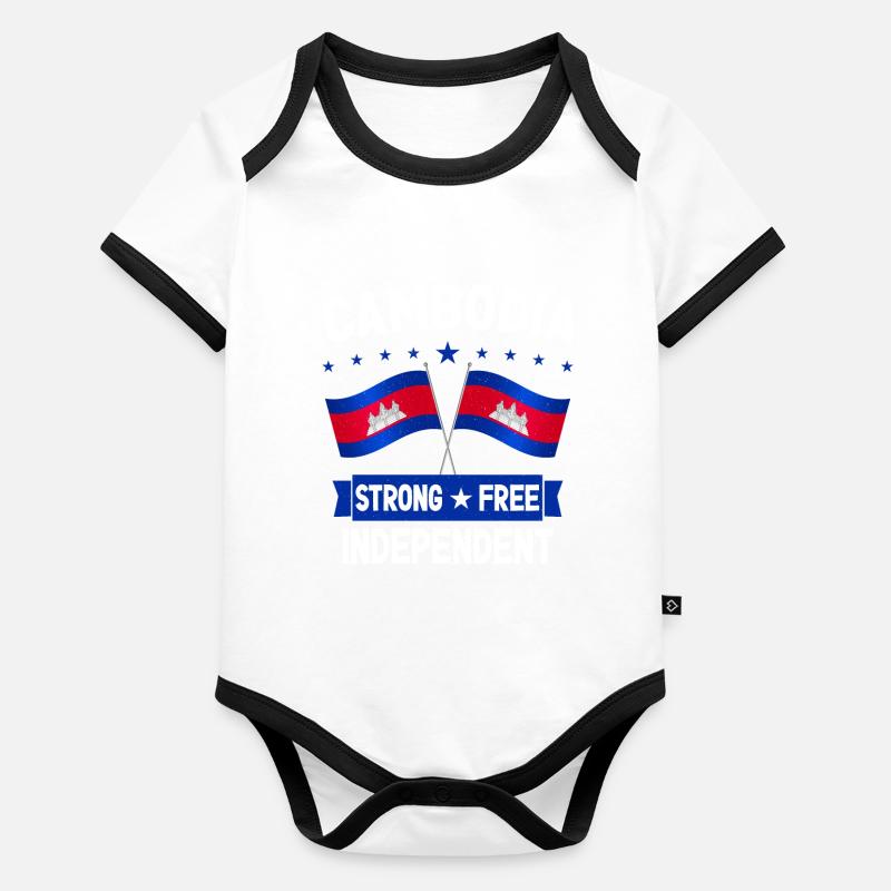 Cambodia Organic Baby Contrasting Bodysuit