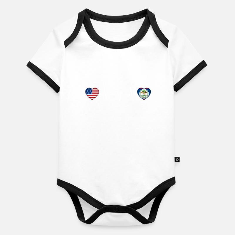 Belize Organic Baby Contrasting Bodysuit