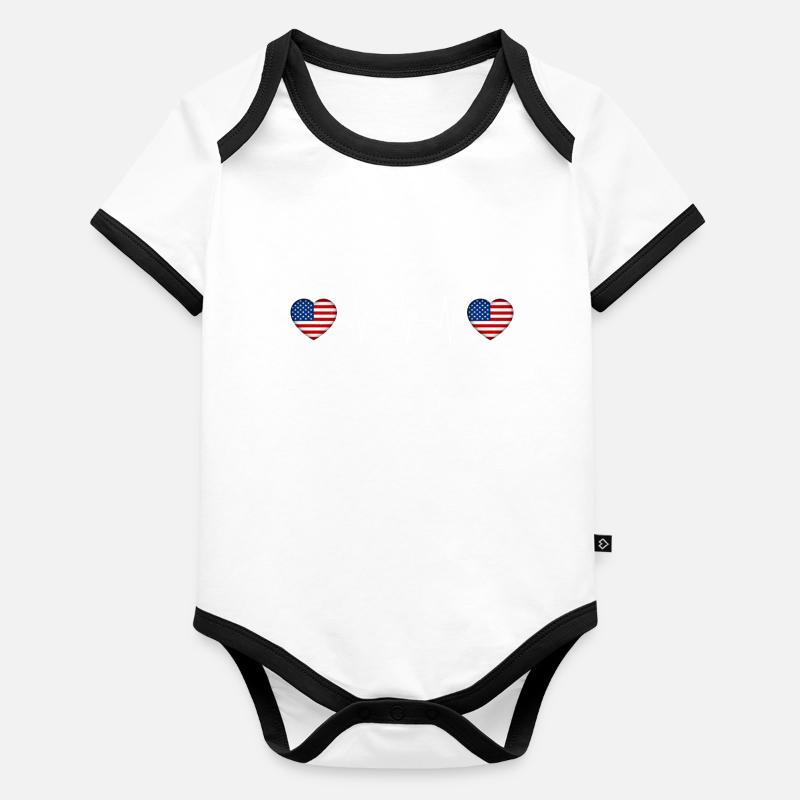 Usa Organic Baby Contrasting Bodysuit