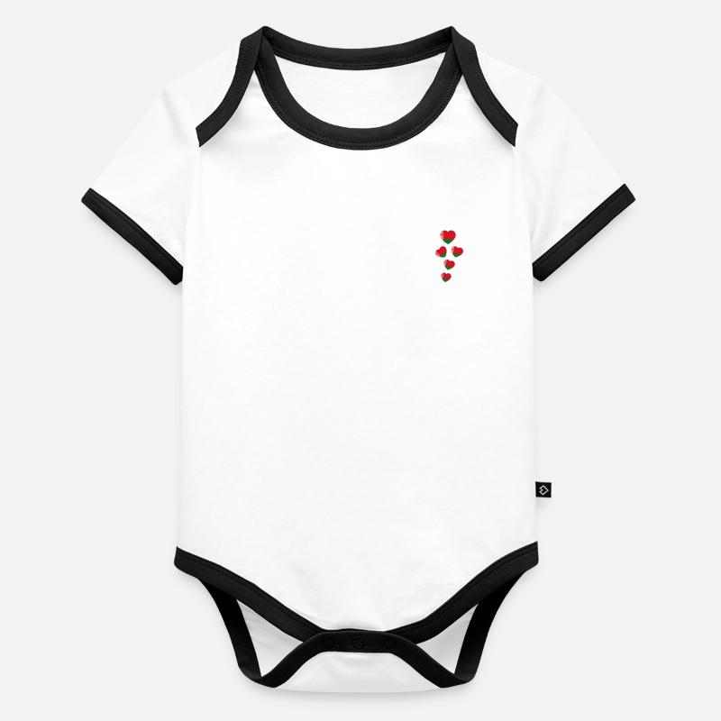 Biélorussie Body Bébé bio contrasté manches courtes
