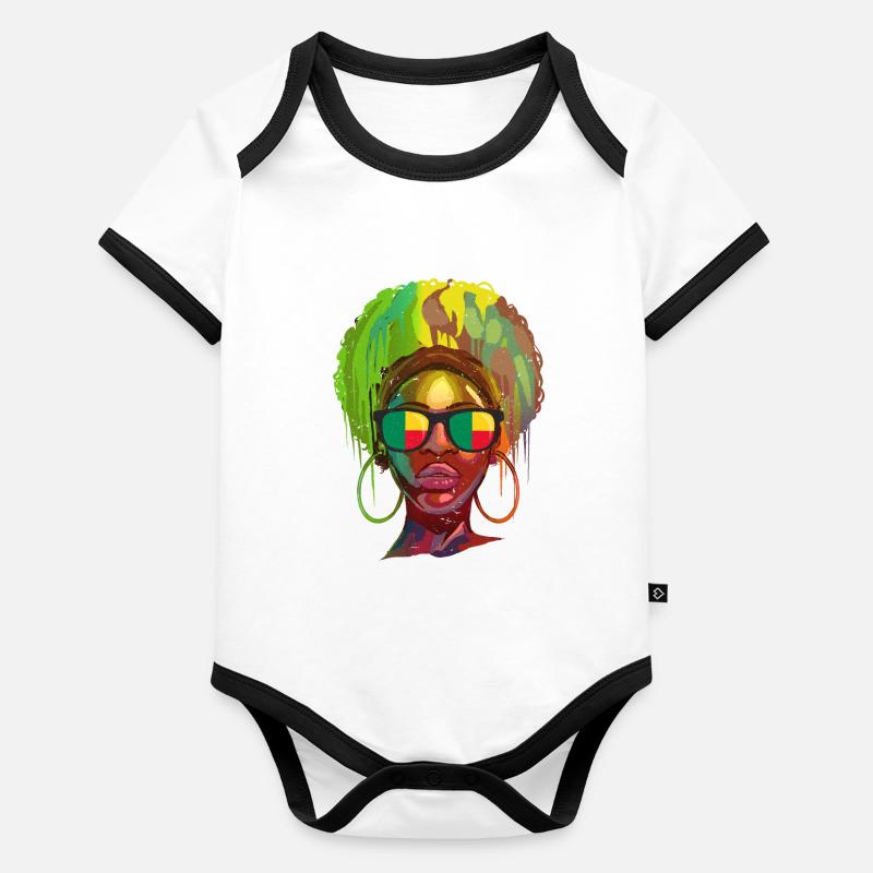 Benin Organic Baby Contrasting Bodysuit