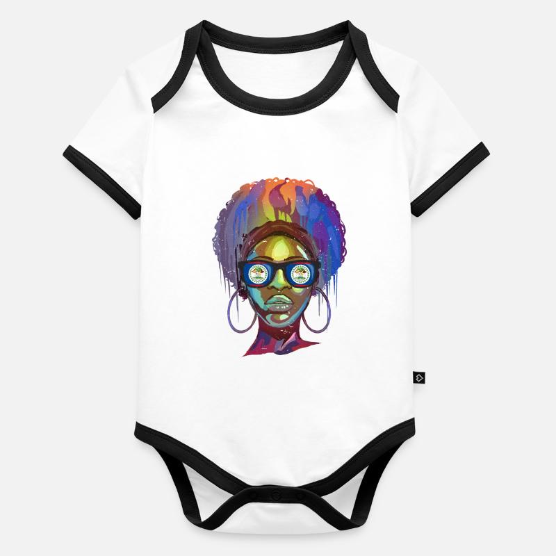 Belize Organic Baby Contrasting Bodysuit