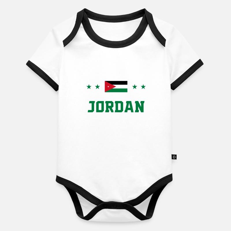 Jordanien Baby Bio-Kurzarm-Kontrastbody