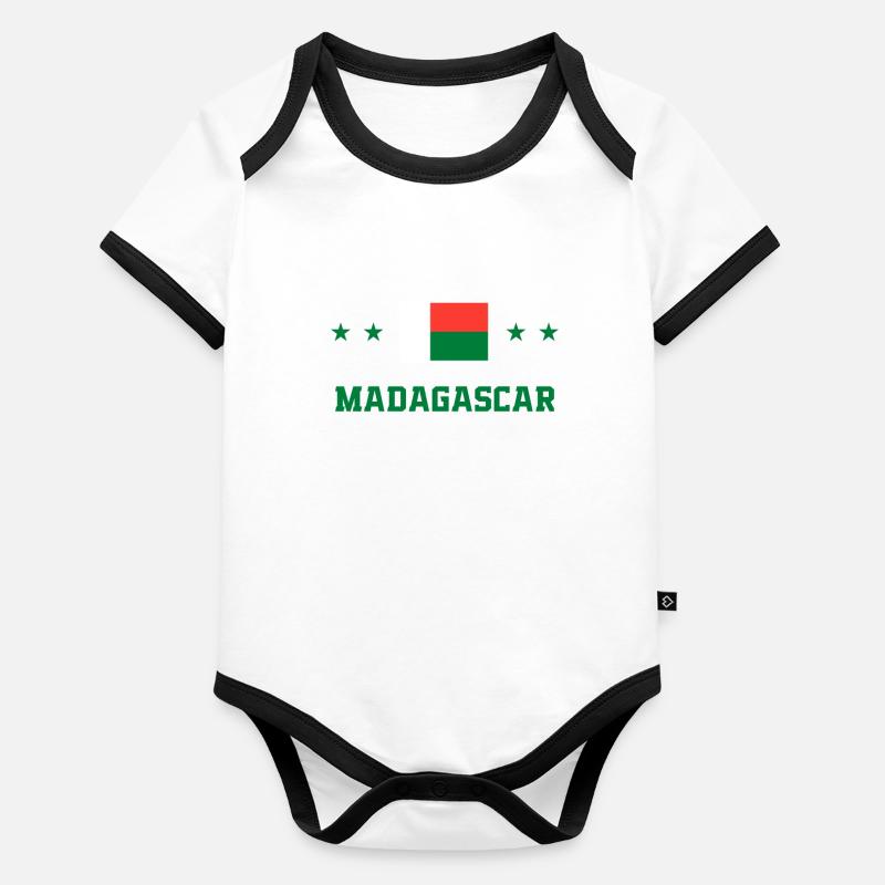 Macédoine Body Bébé bio contrasté manches courtes