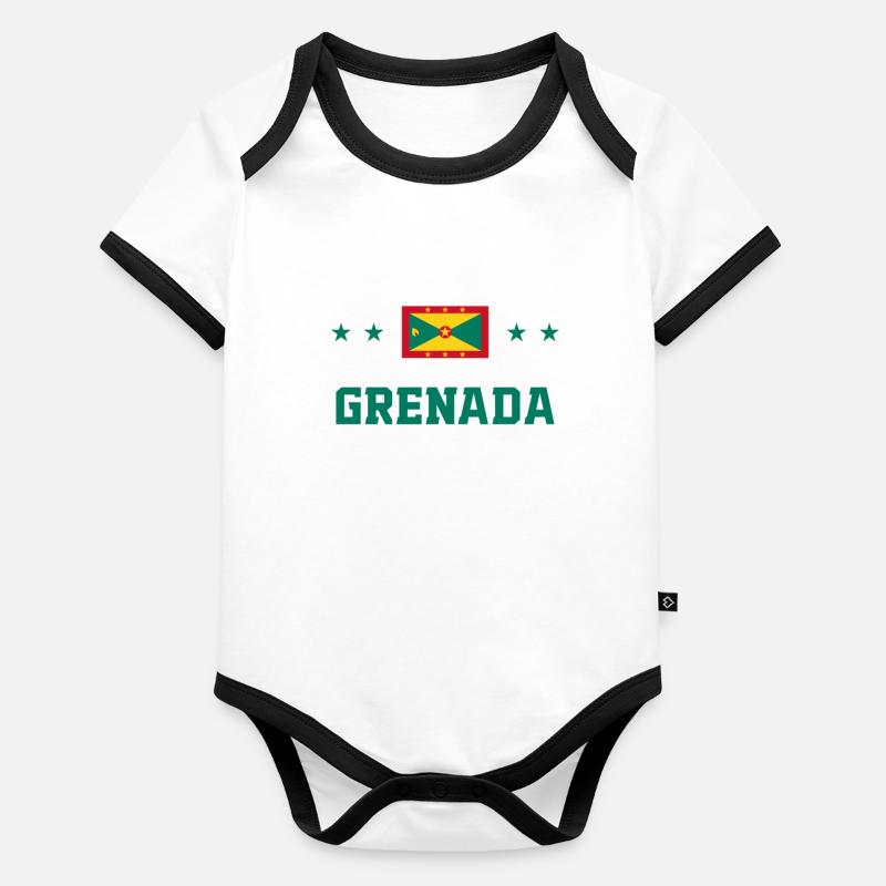 Grenade Body Bébé bio contrasté manches courtes
