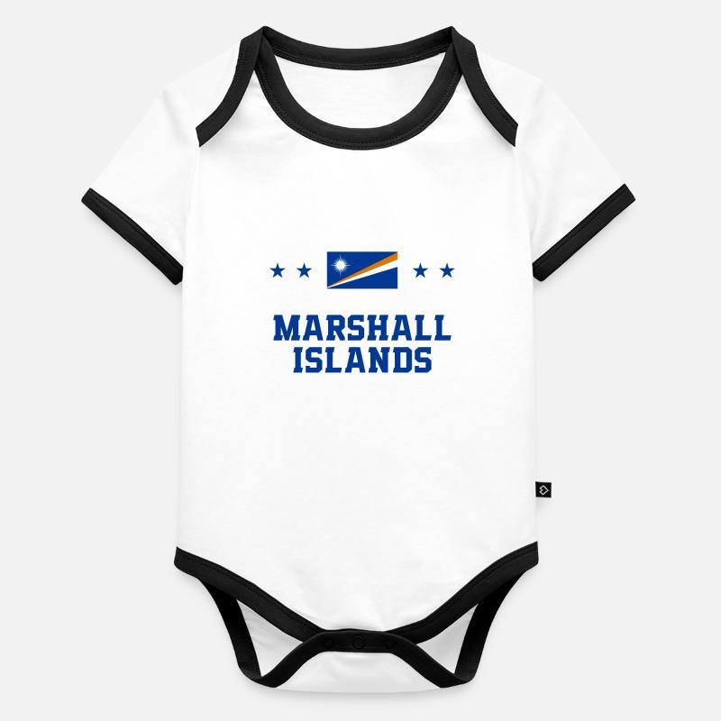 Marshall Islands Organic Baby Contrasting Bodysuit