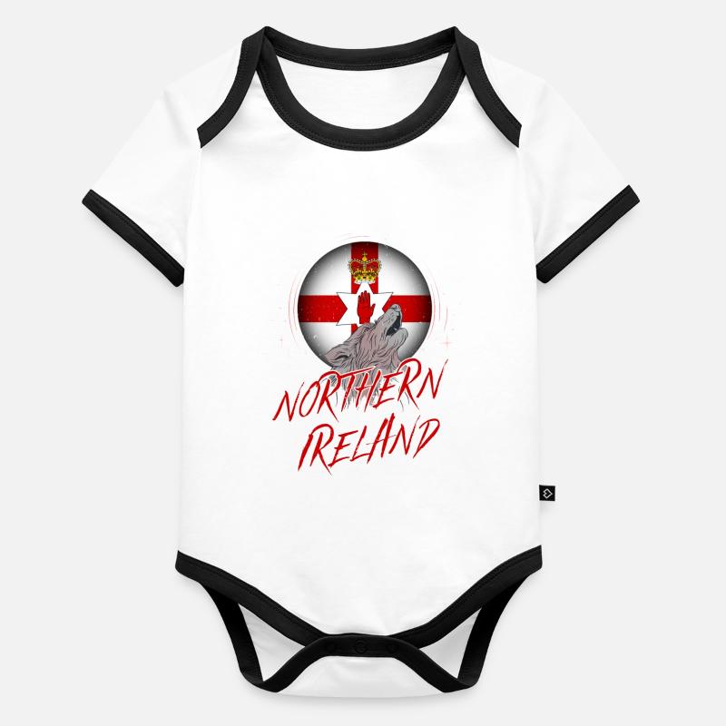 Northern Ireland Organic Baby Contrasting Bodysuit