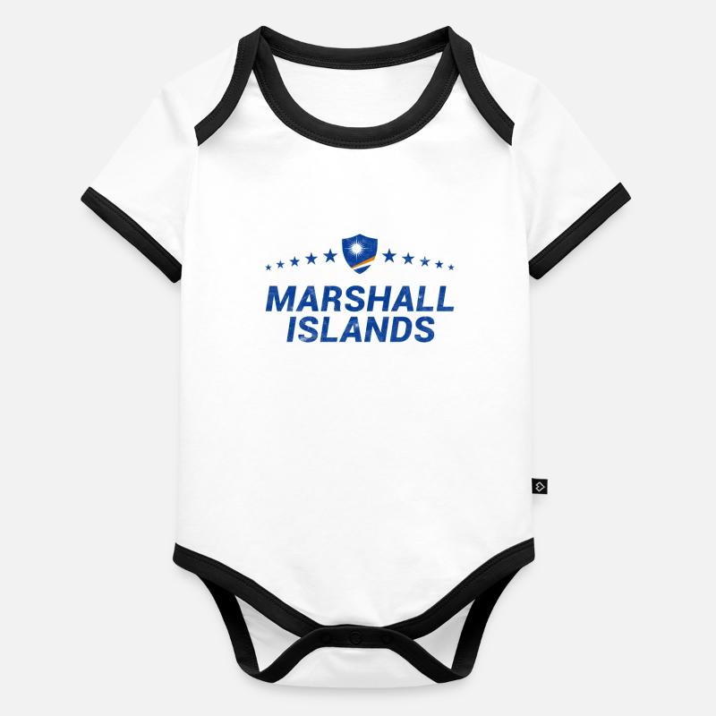 Marshall Islands Organic Baby Contrasting Bodysuit