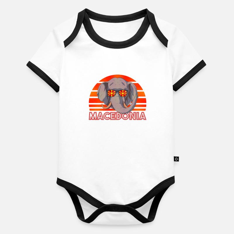 Macedonia Organic Baby Contrasting Bodysuit